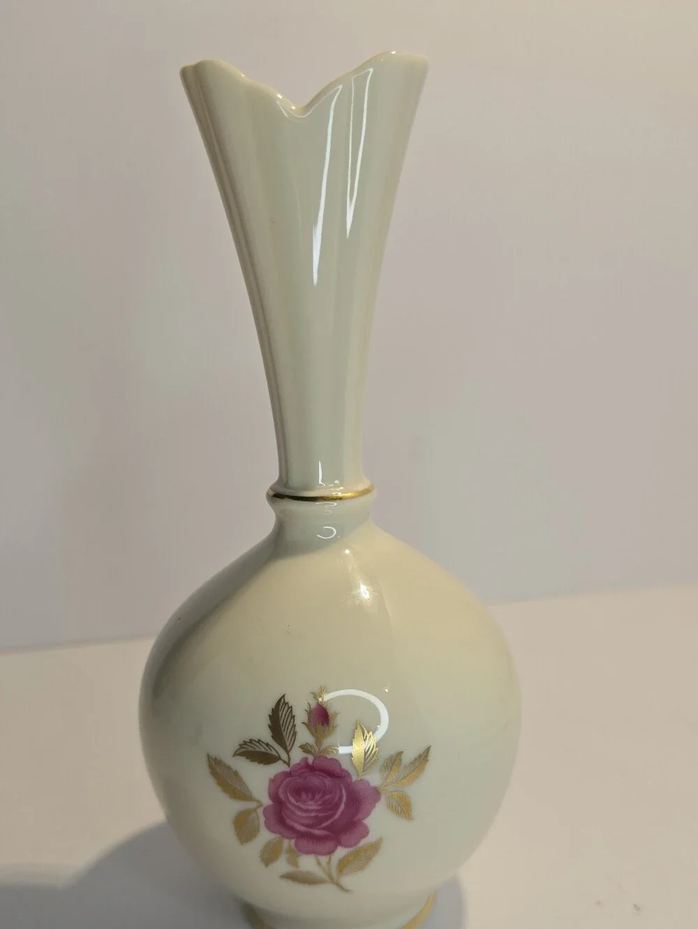 Lenox Bud Vase With 24k Gold